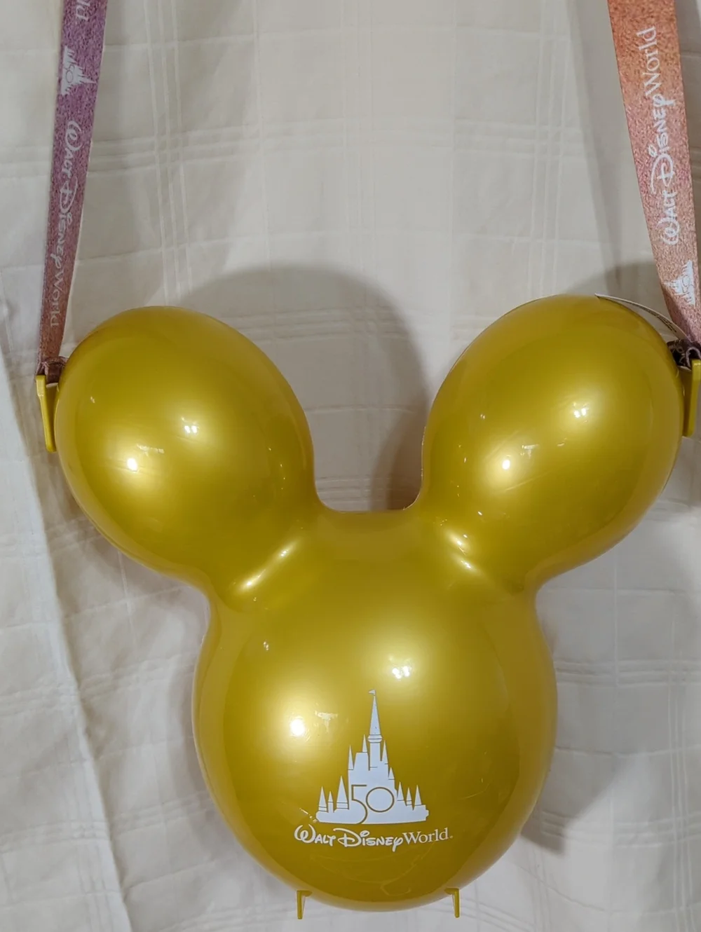 Disney 50th Anniversary Gold Mickey Balloon Popcorn Bucket